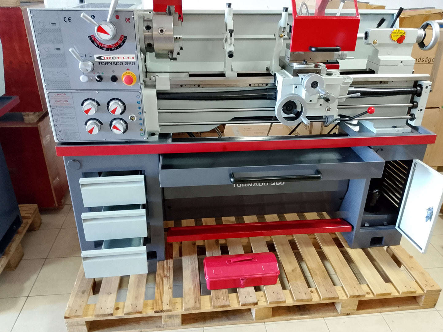 Tornio Parallelo Universale Professionale Con Sistema DRO