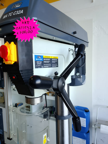 Trapano a colonna con trasmissione a cinghia 32mm