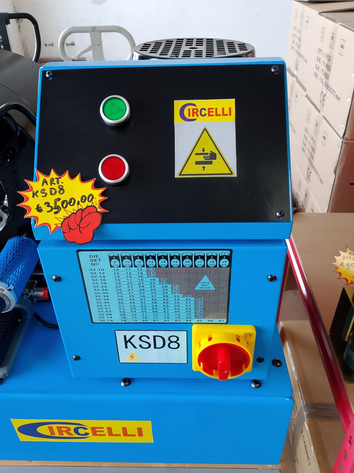 Pressatubi oleodinamica da 3/6 a 2 pollici R9