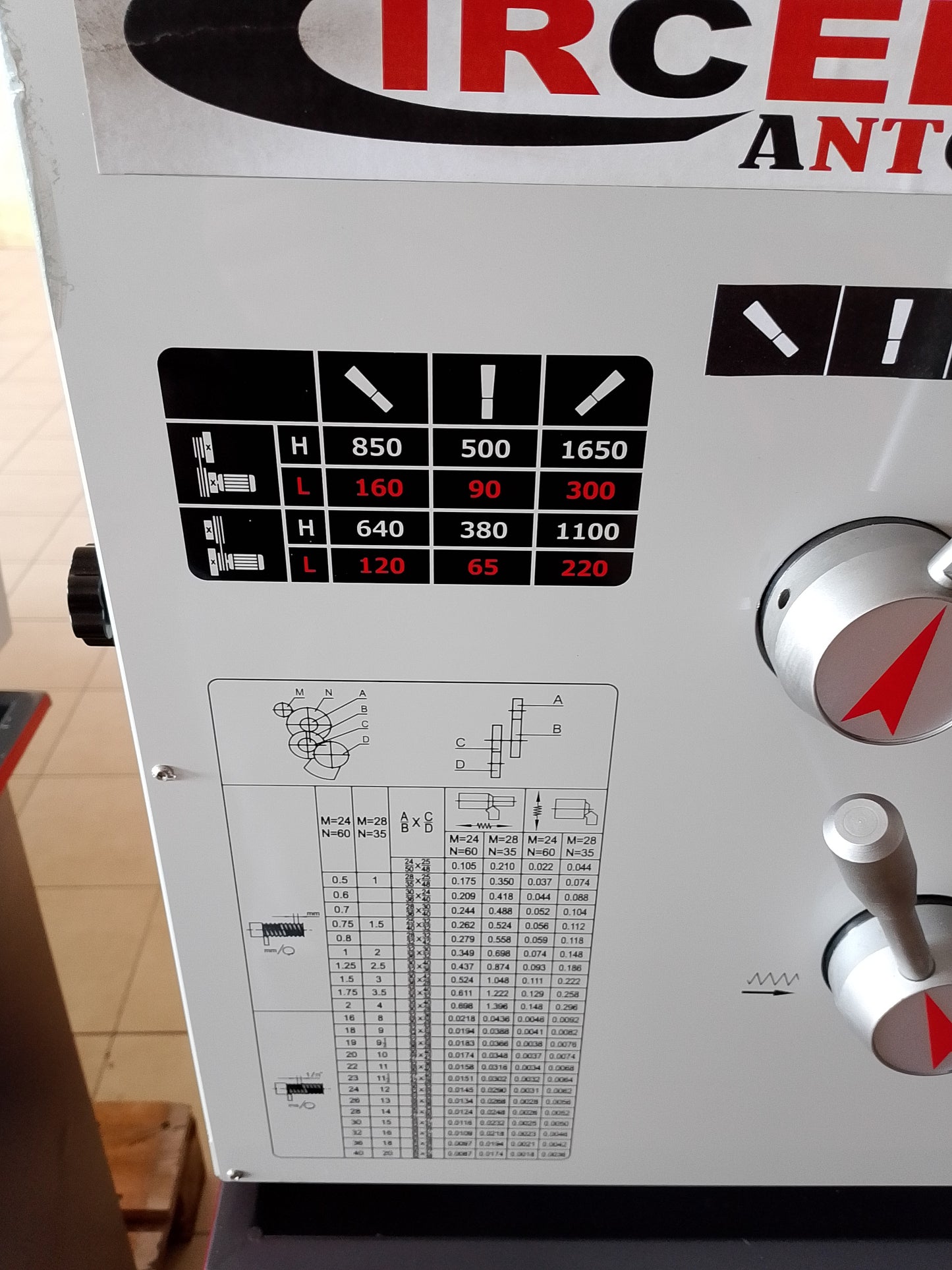 Tornio Parallelo Per Metalli 800.38