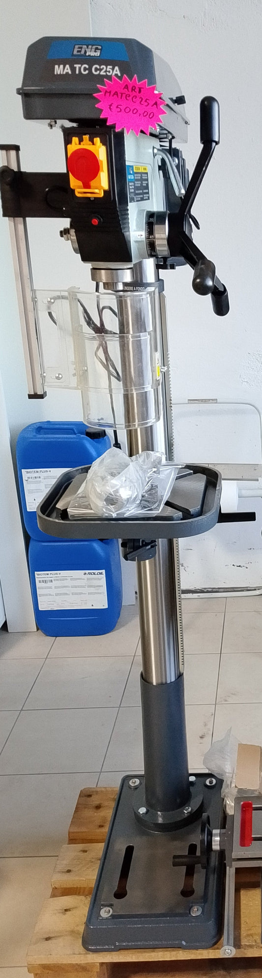 Trapano a colonna Trapano a colonna con trasmissione a cinghia 25mm