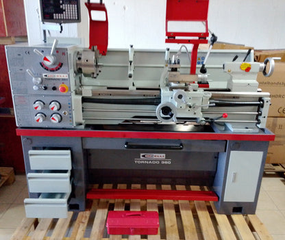 Tornio Parallelo Universale Professionale Con Sistema DRO