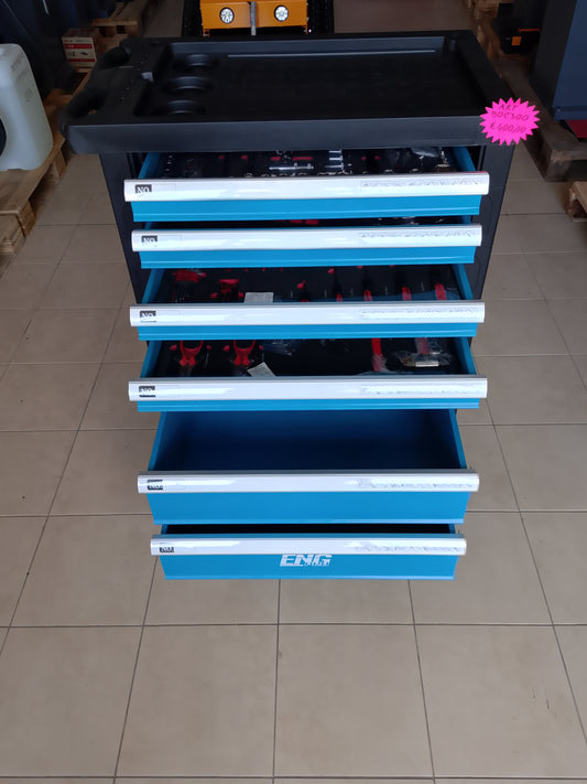 Cassettiera Porta Utensili con 7 Cassetti e 300 Utensili